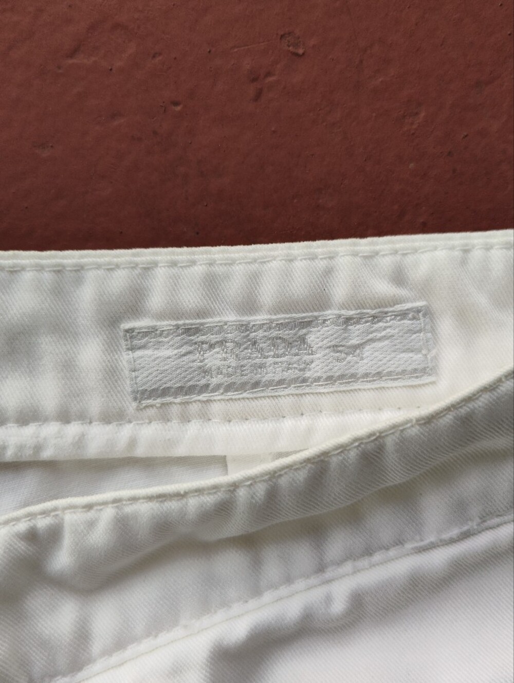 PRADA Milano Men’s White Denim Logo Jeans Button Fly Size 34x30 Vtg Y2k Archive - Picture 6 of 16